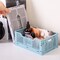 VUSIGN Small Gray Collapsible Storage Crates – Small Folding Plastic Bins for Home & Office Organization, 4-Piece Set